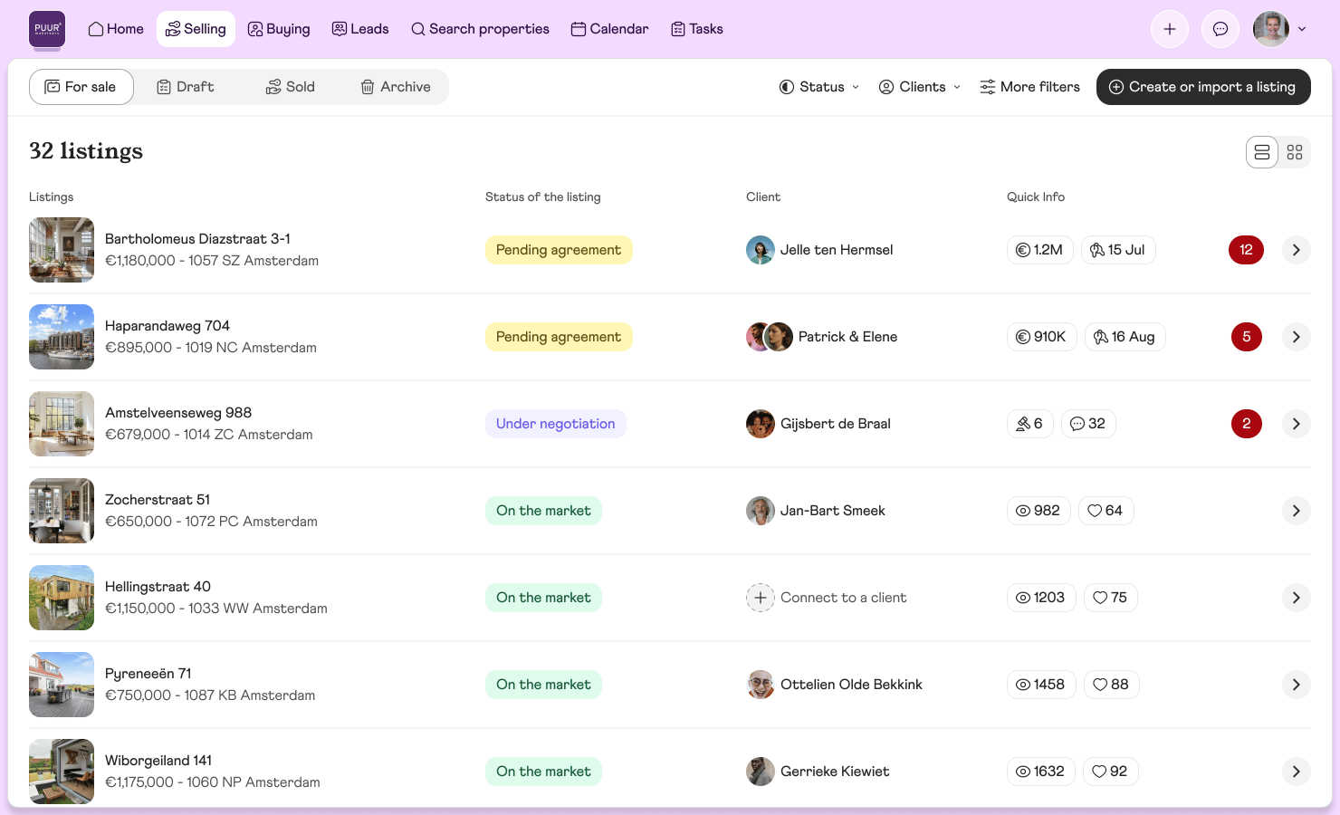 Anyone.com application interface and features