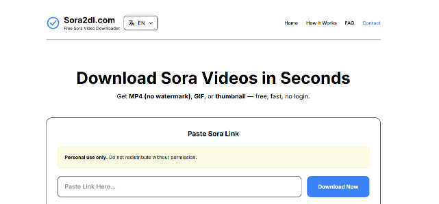 Sora Video Downloader application interface and features