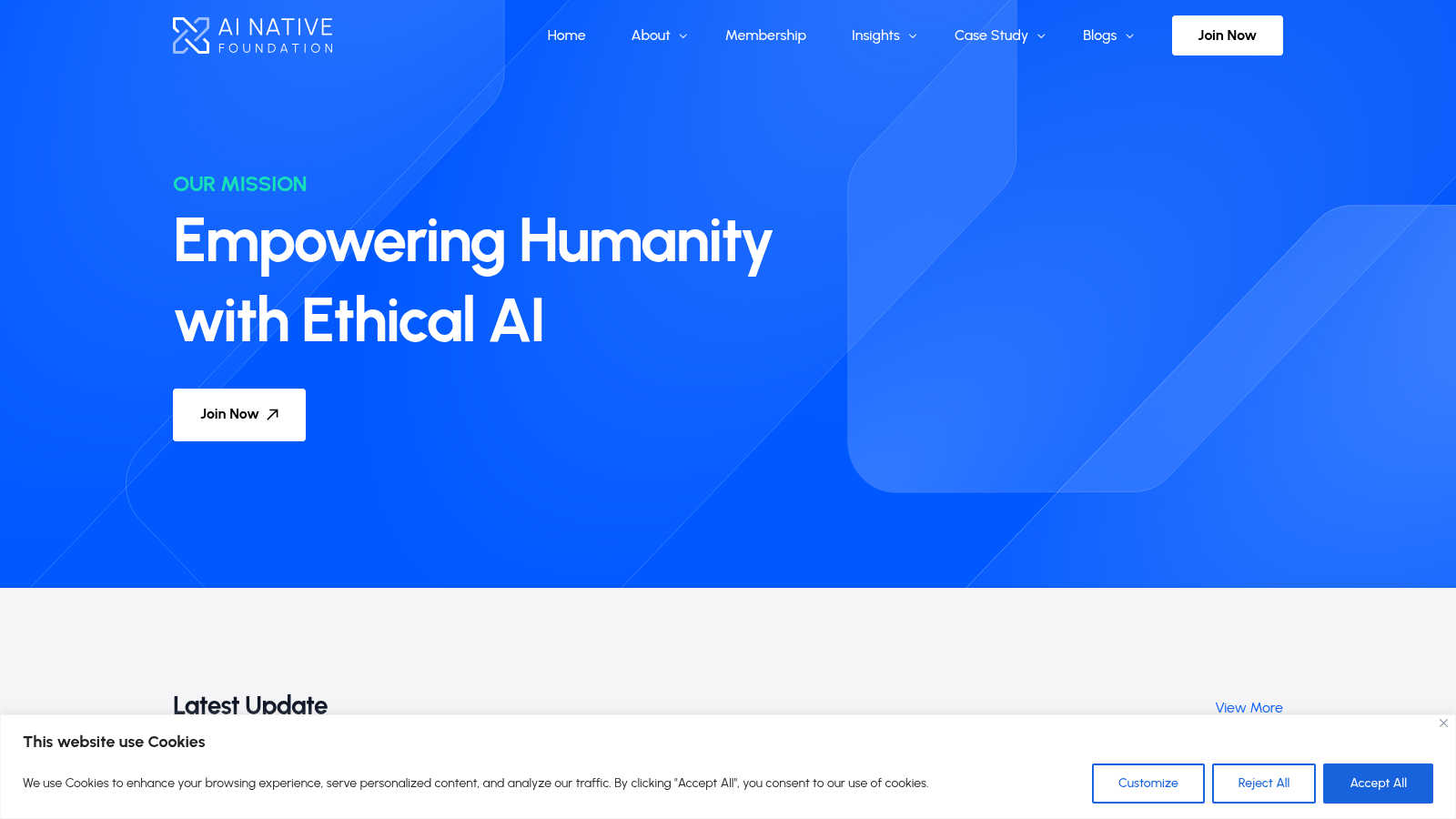 AI Native Foundation Membership application interface and features