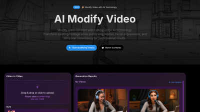 Modify Video - AI tool for Video