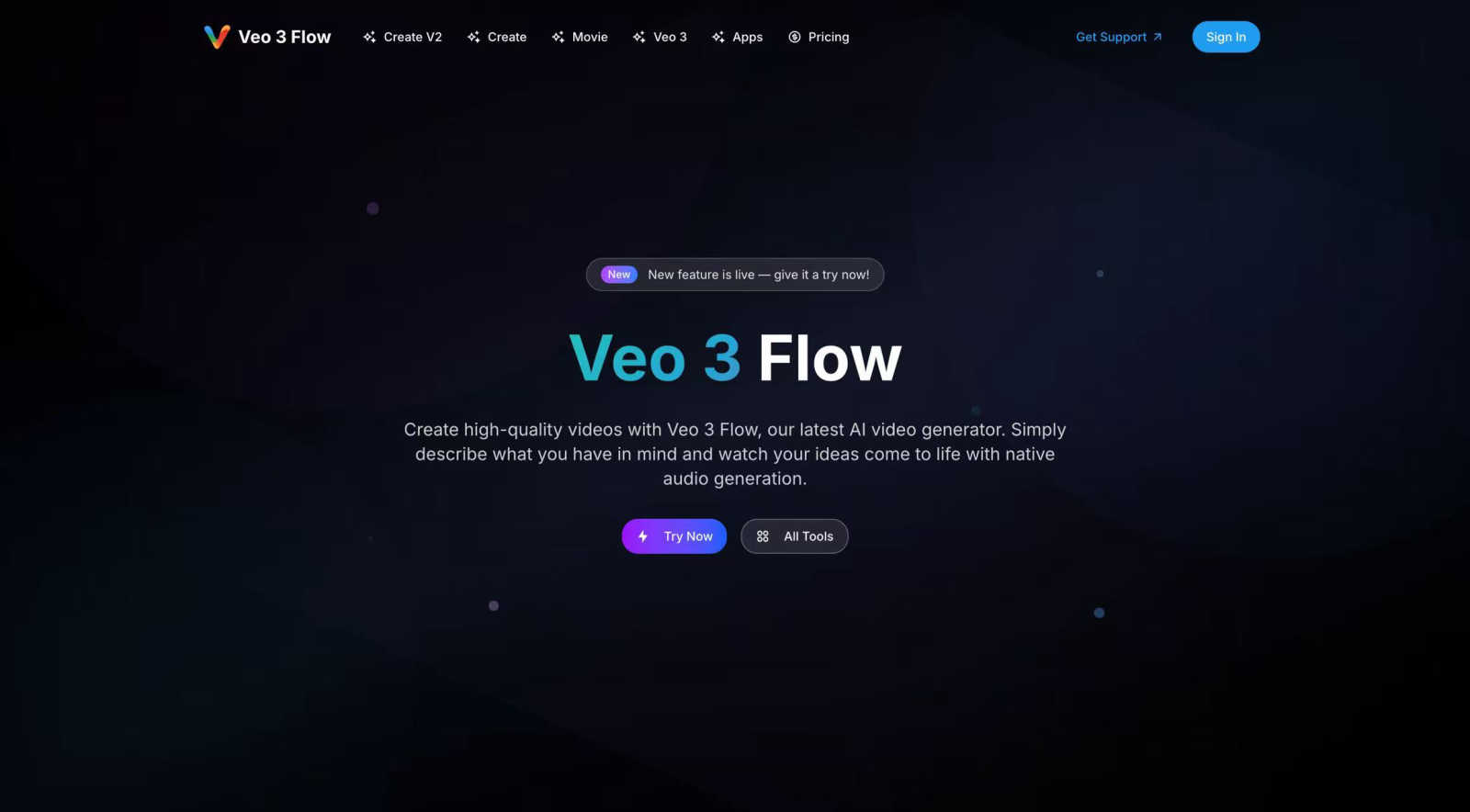 Veo 3 Flow AI application interface and features