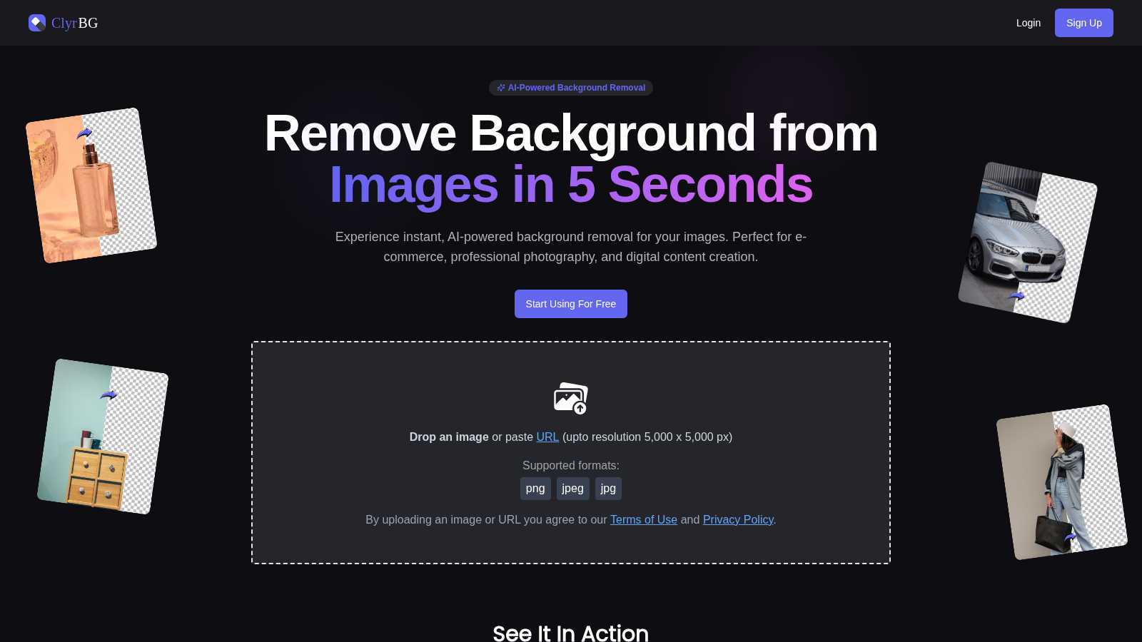 ClyrBG application interface and features