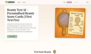 Beauty Test AI Website