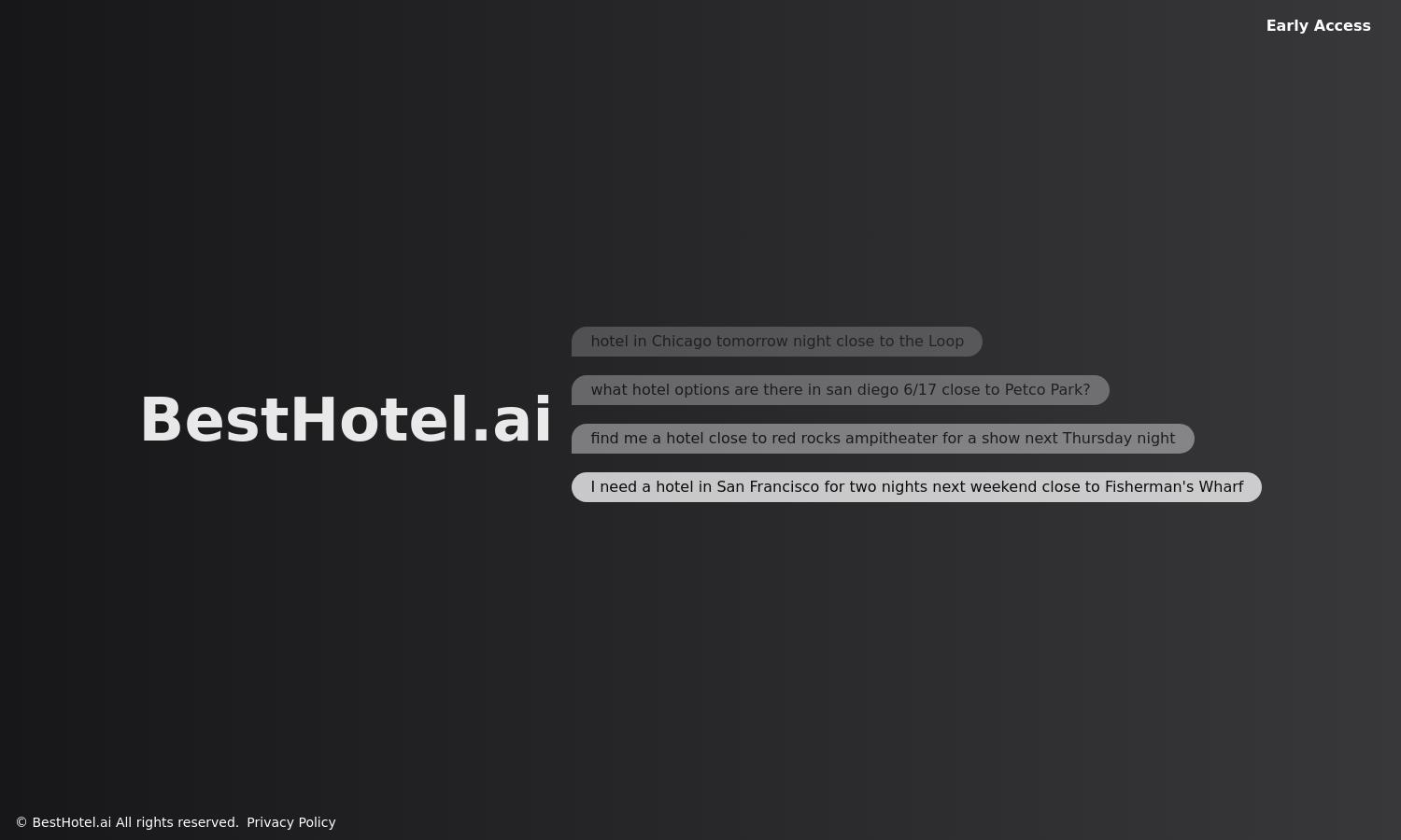 besthotel.ai Website