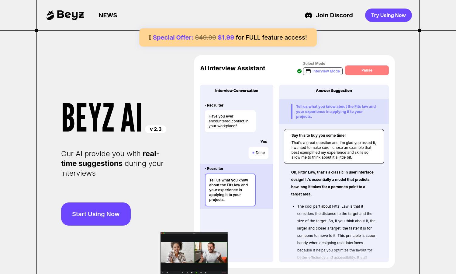 Beyz AI Website