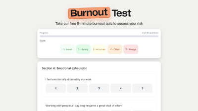 TripleTen Burnout Test - AI tool for AI Assistants