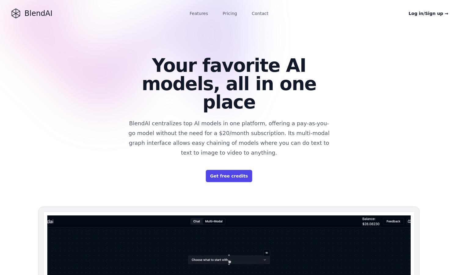 Blend AI Website