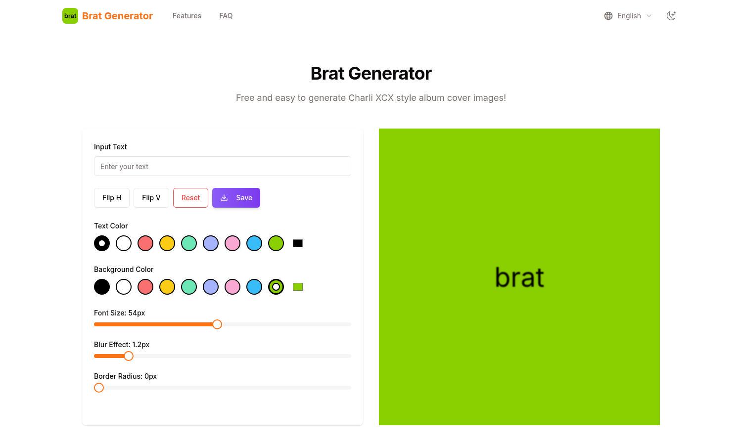 Brat Generator Website