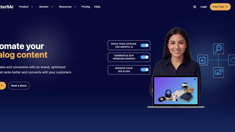 ButterflAI application interface and features