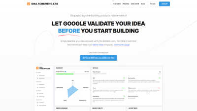 Idea Screening Lab - AI tool for Analytics & Data