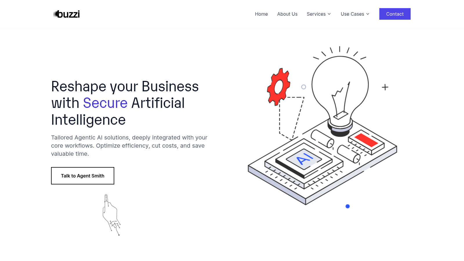 Buzzi.ai application interface and features