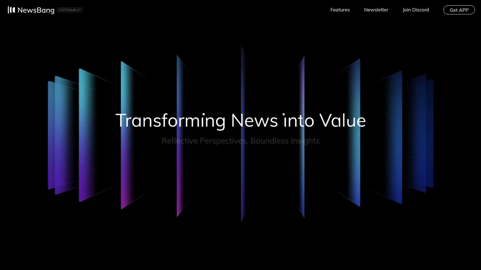 NewsBang application interface and features