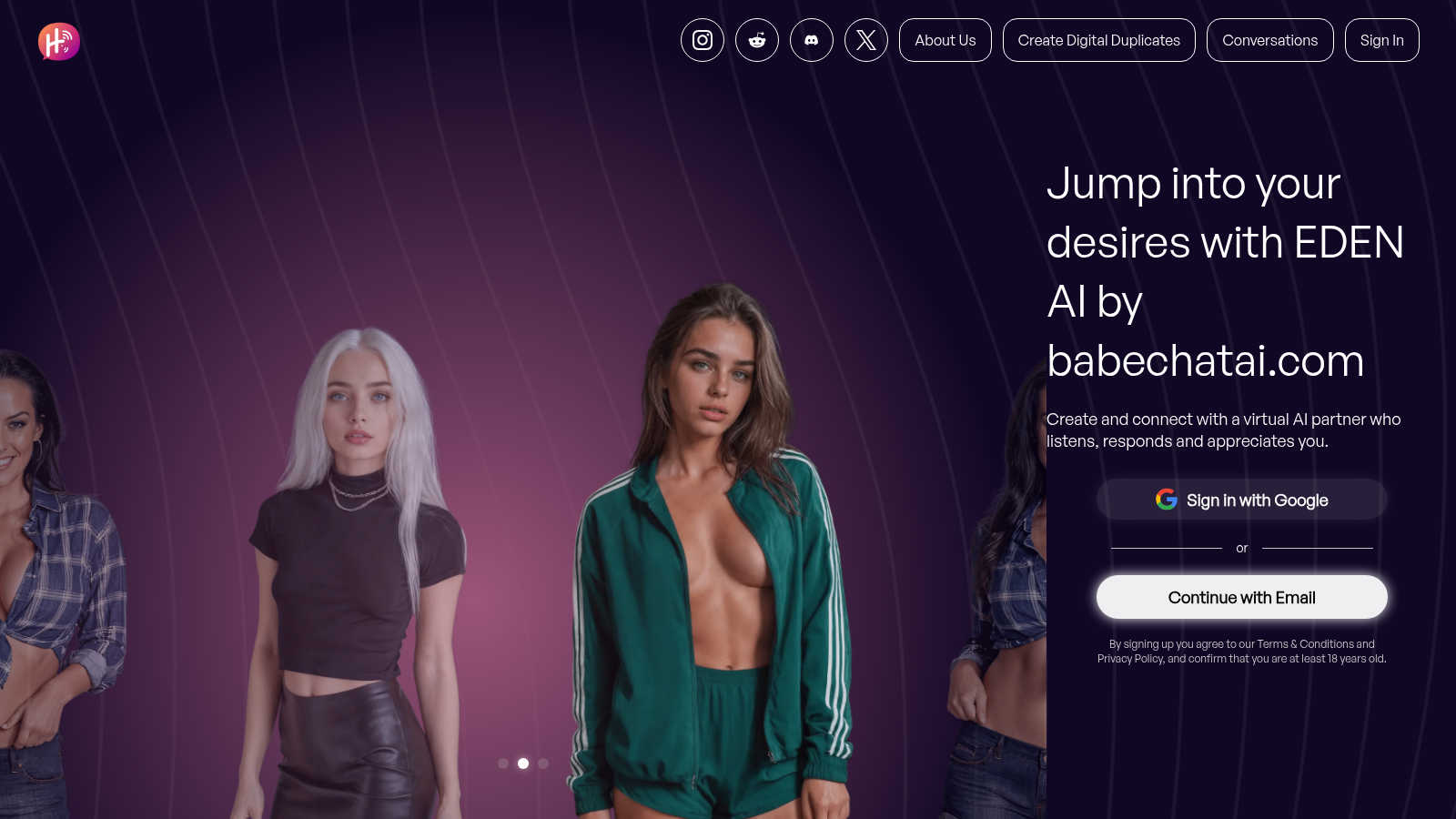 BabeChatAI application interface and features