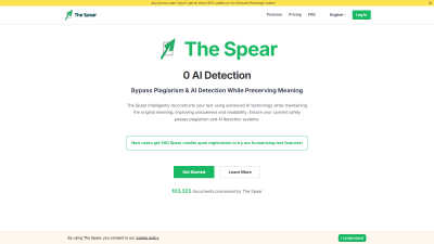 The Spear | 0 AI Detection - AI tool for Content Creation