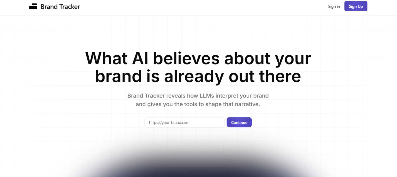 Brand Tracker application interface and features