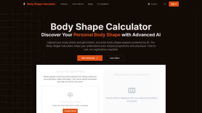 AI Body Shape Calculator - AI tool for Fitness & Health
