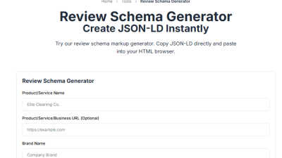 Review Schema Generator - AI tool for SEO