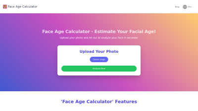 Face Age Calculator - AI tool for AI Assistants
