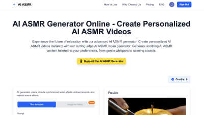 AI ASMR Generator - AI tool for Video
