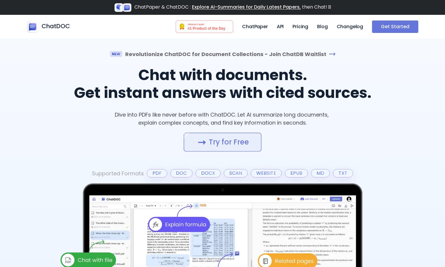 ChatDOC Website