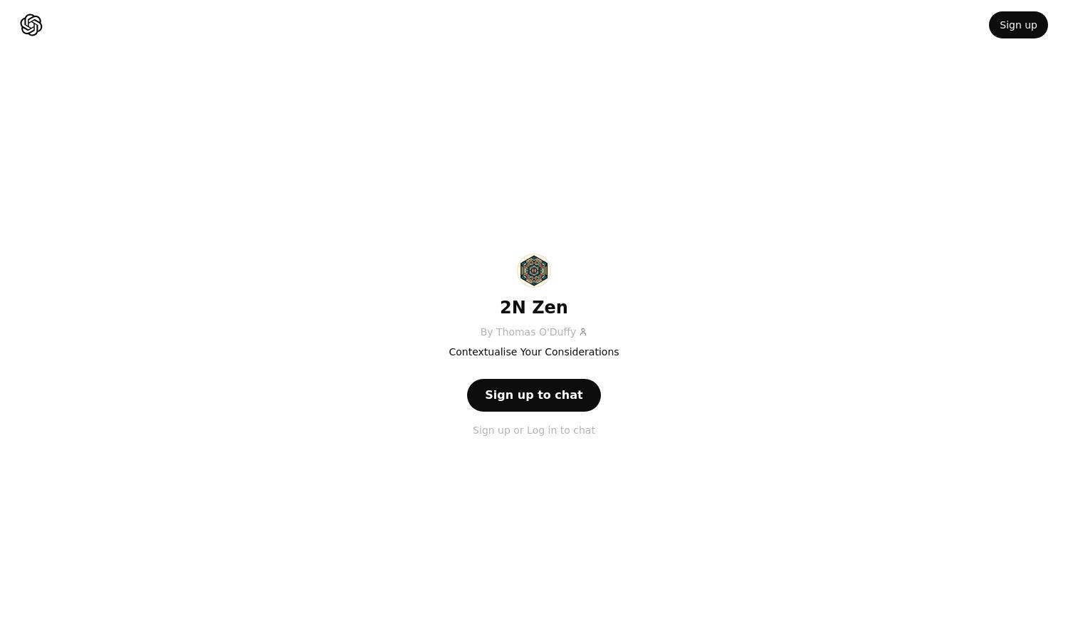 ChatGPT - 2N Zen Website