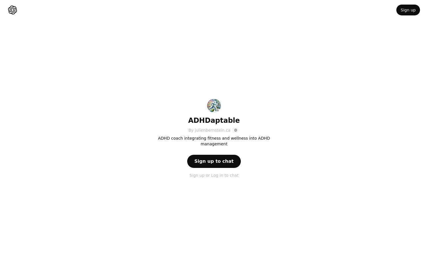 ChatGPT - ADHDaptable Website