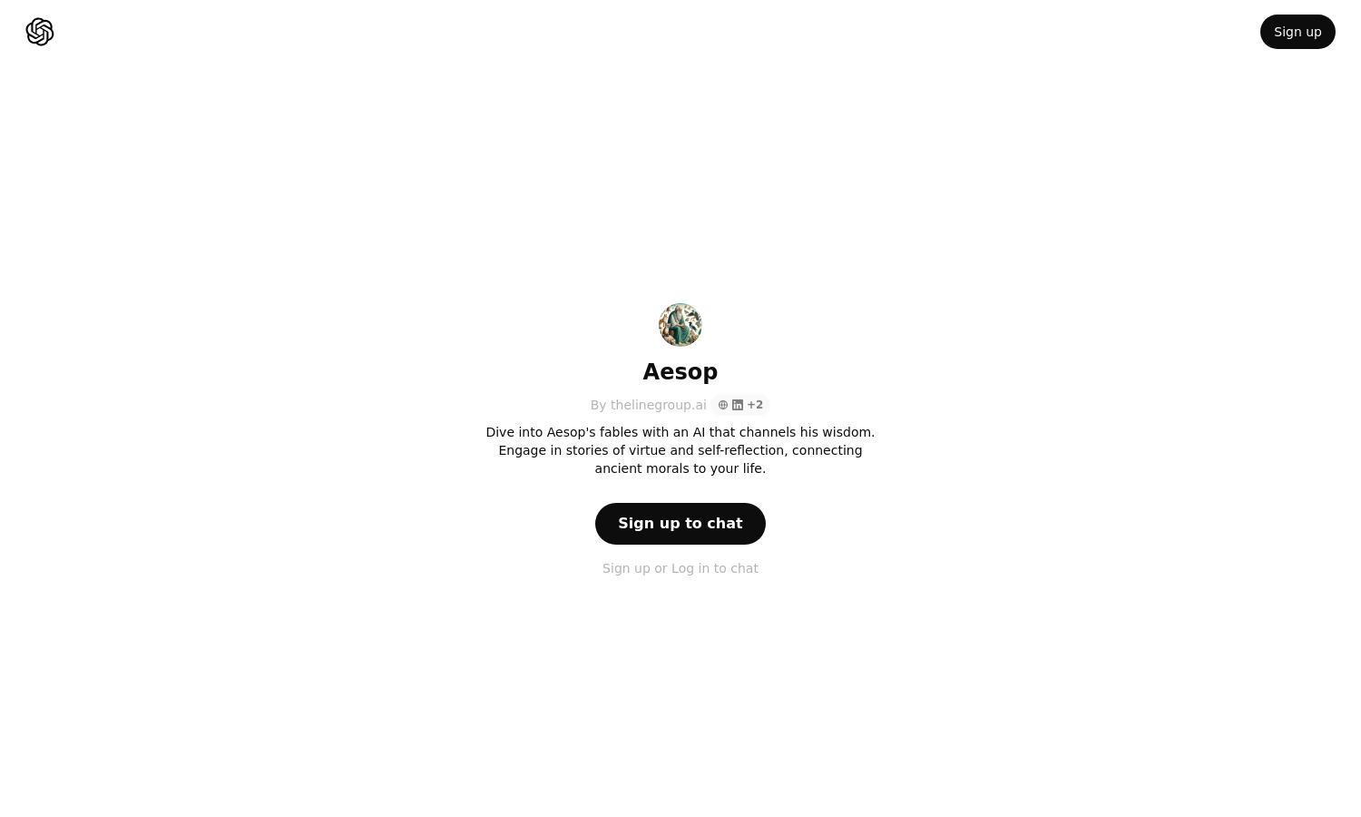 ChatGPT - Aesop Website