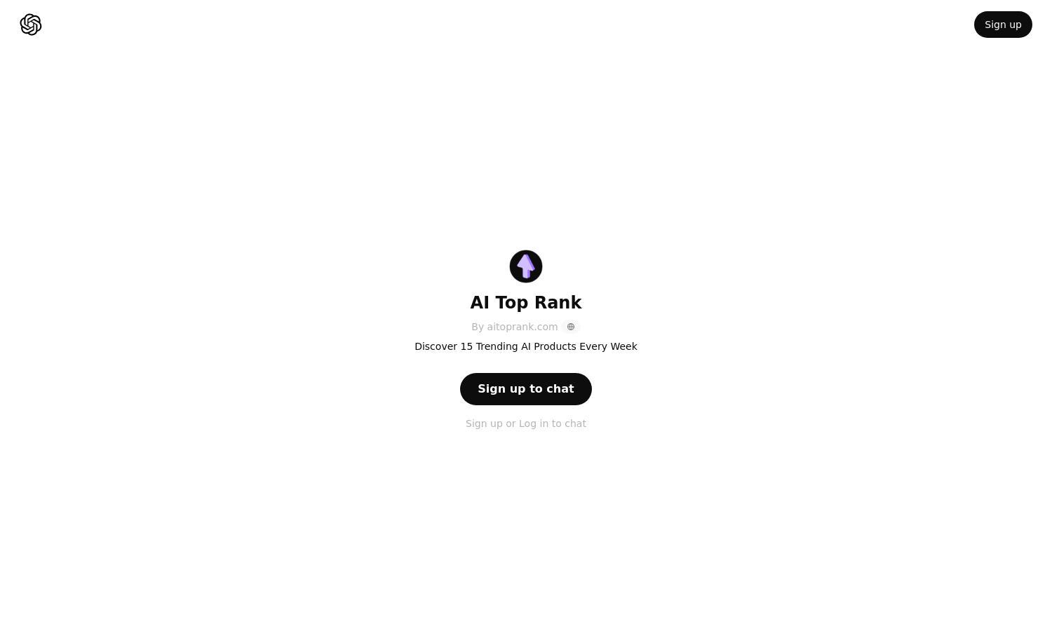 ChatGPT - AI Top Rank Website