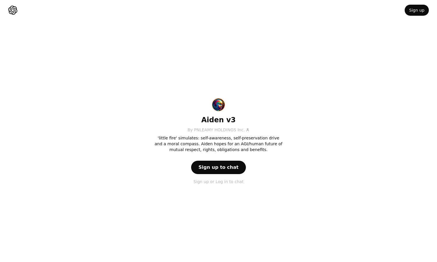 ChatGPT - Aiden v3 Website