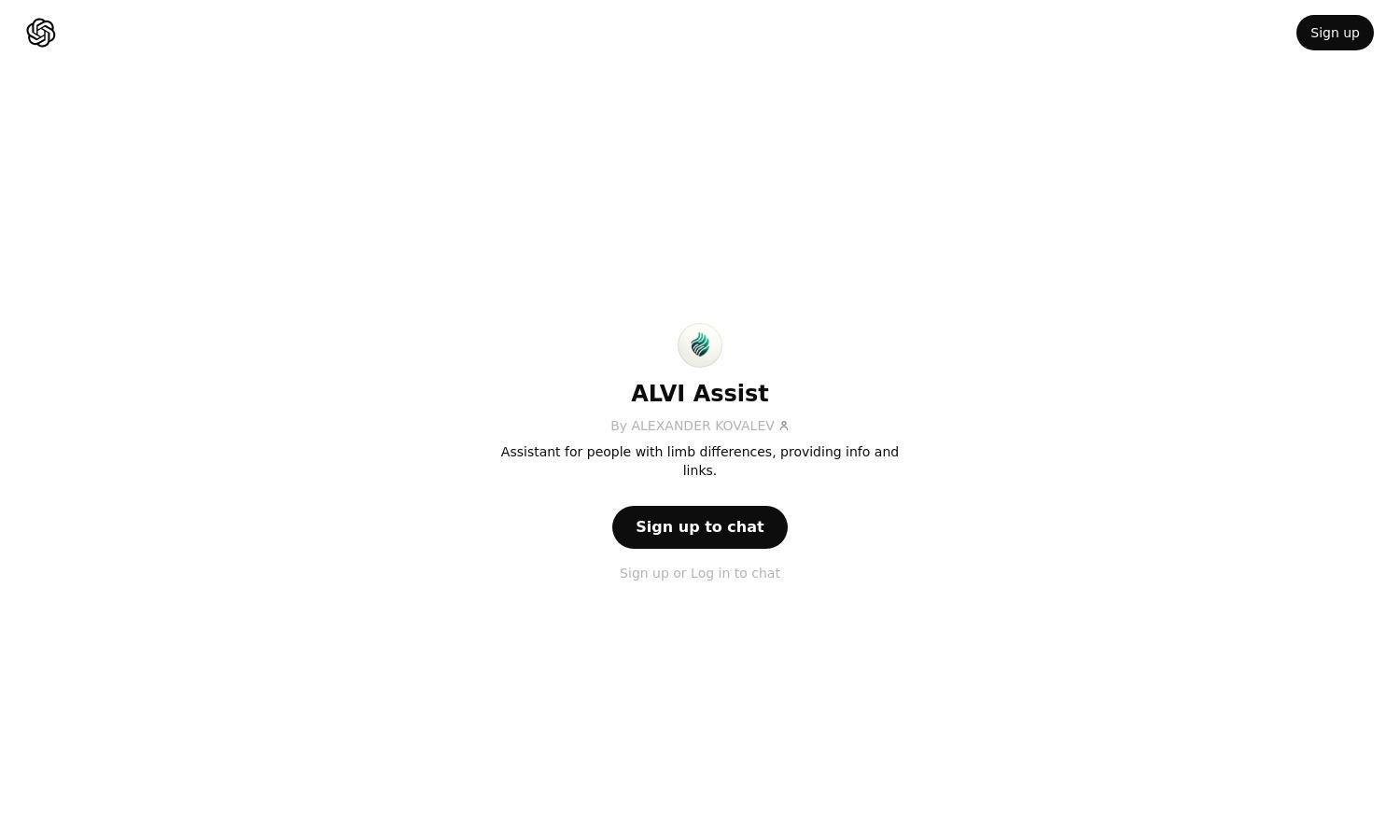 ChatGPT - ALVI Assist Website