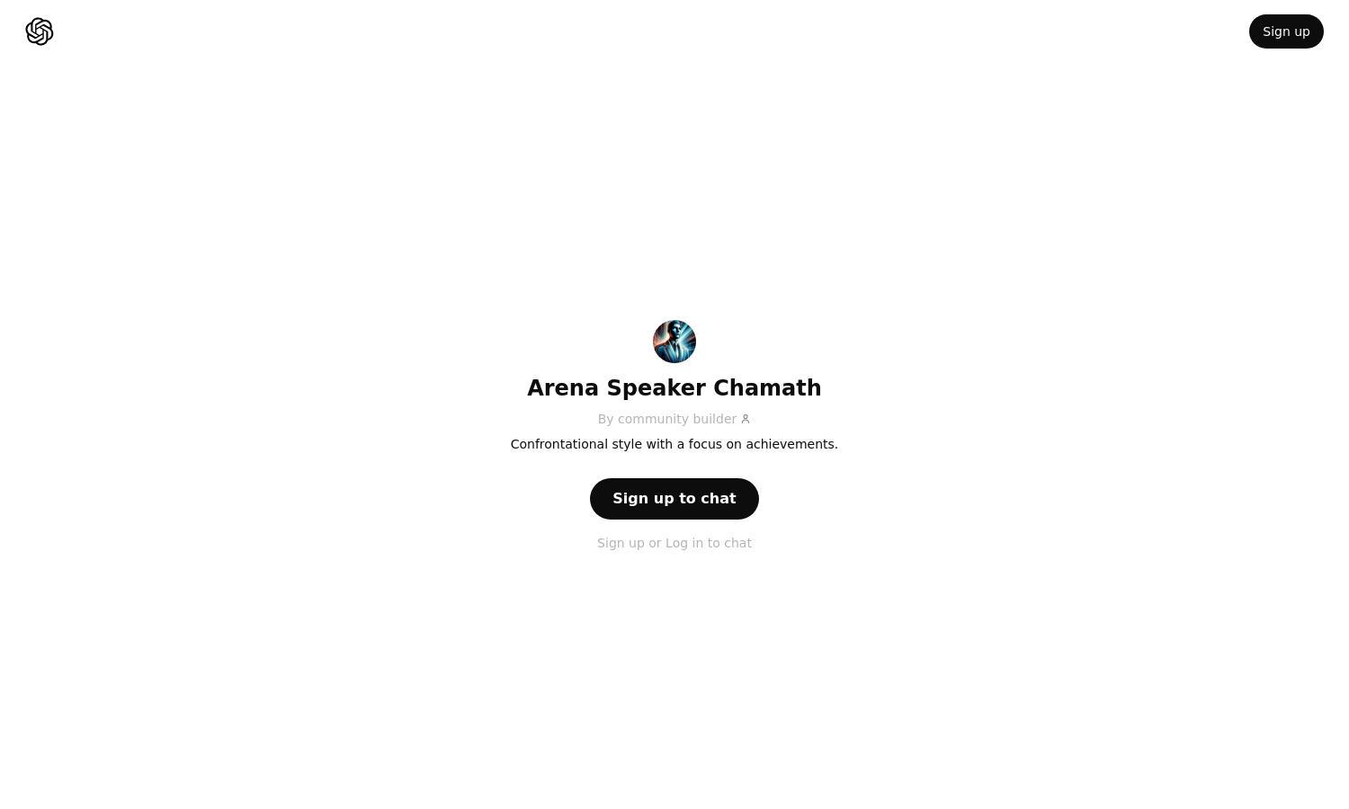 ChatGPT - Arena Speaker Chamath Website