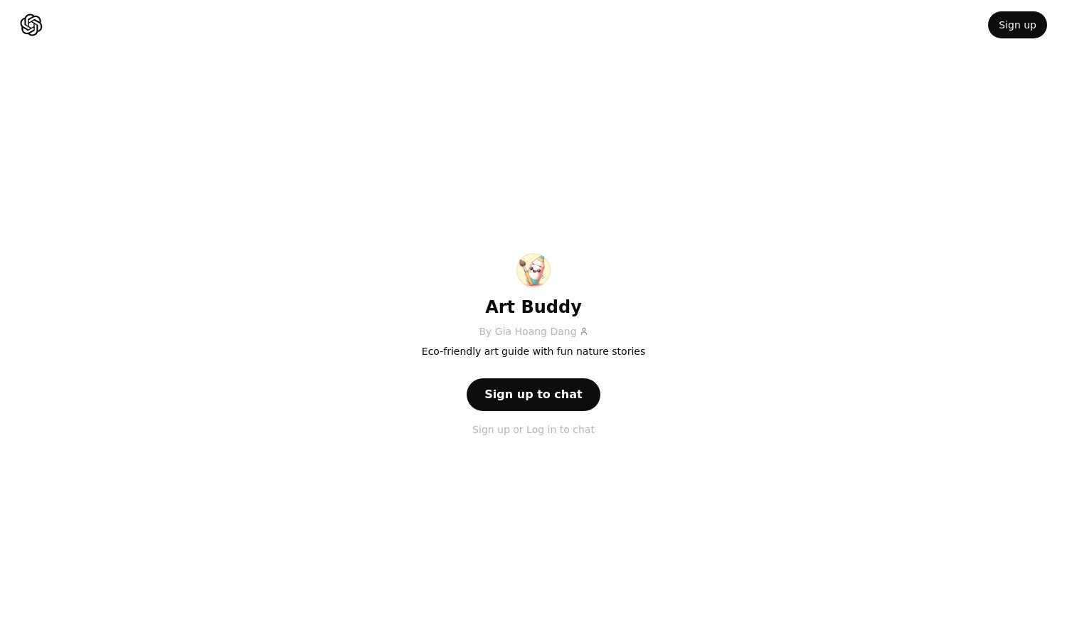 ChatGPT - Art Buddy Website