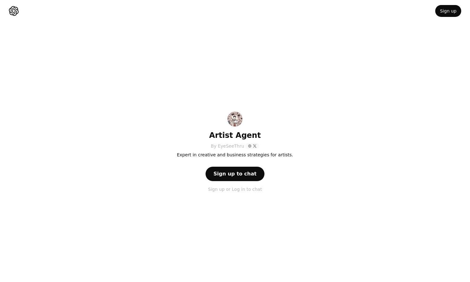 ChatGPT - Artist Agent Website