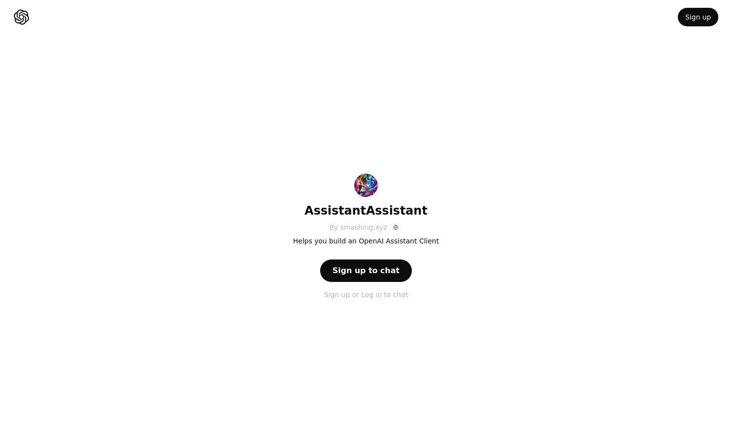 ChatGPT - AssistantAssistant Website