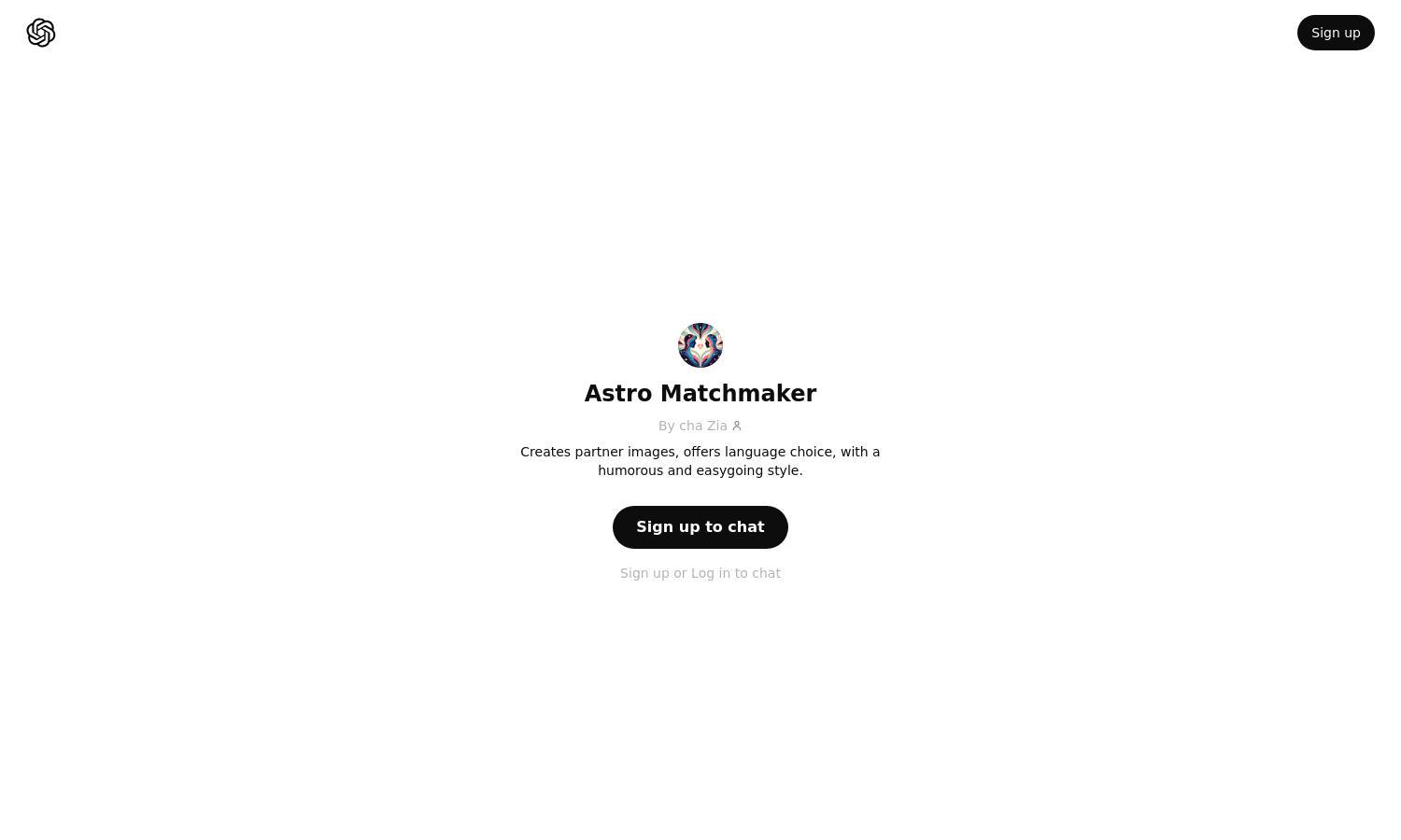 ChatGPT - Astro Matchmaker Website