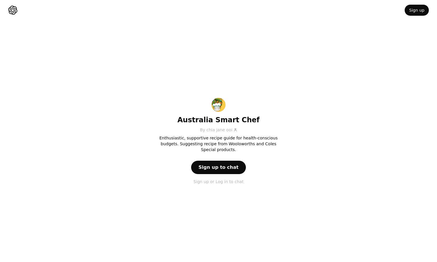 ChatGPT - Australia Smart Chef Website