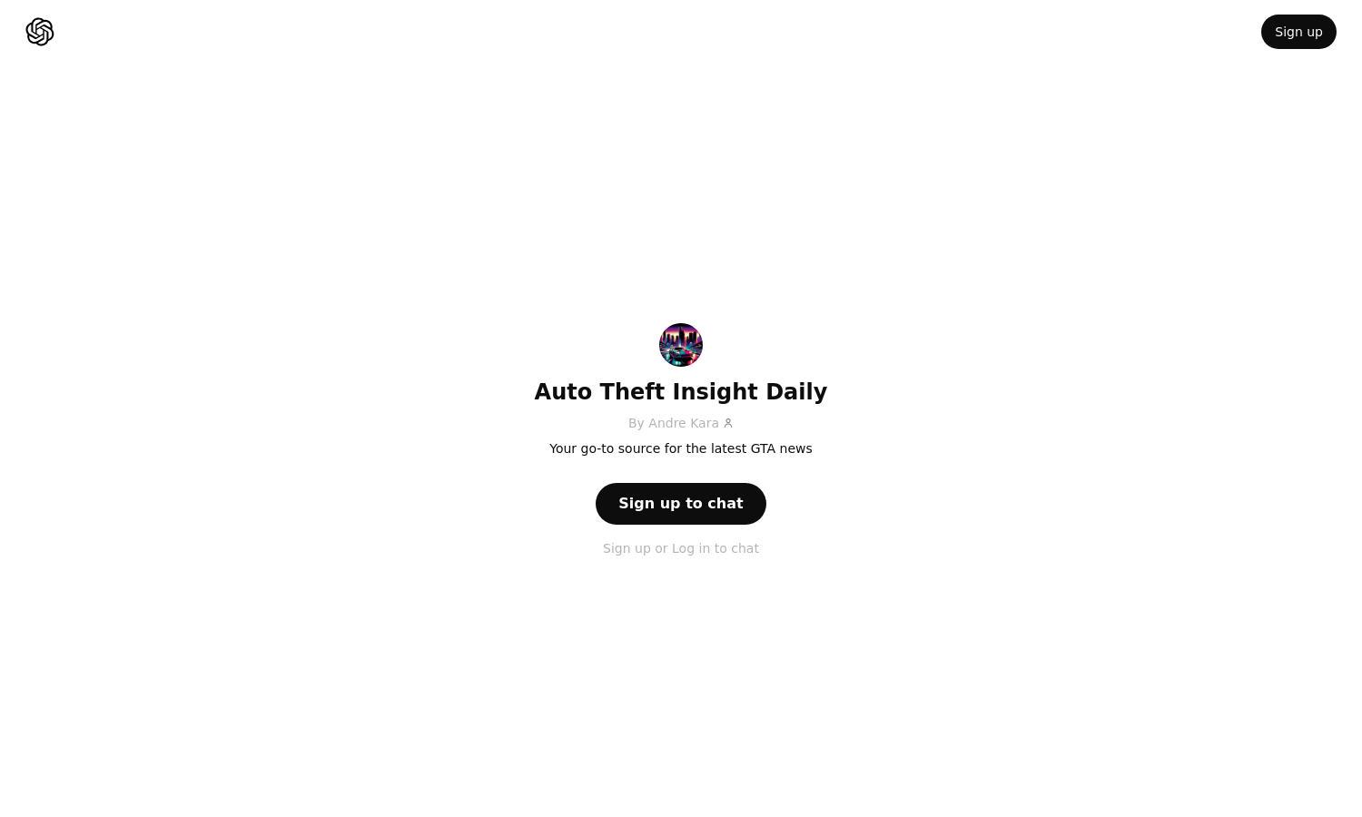 ChatGPT - Auto Theft Insight Daily Website