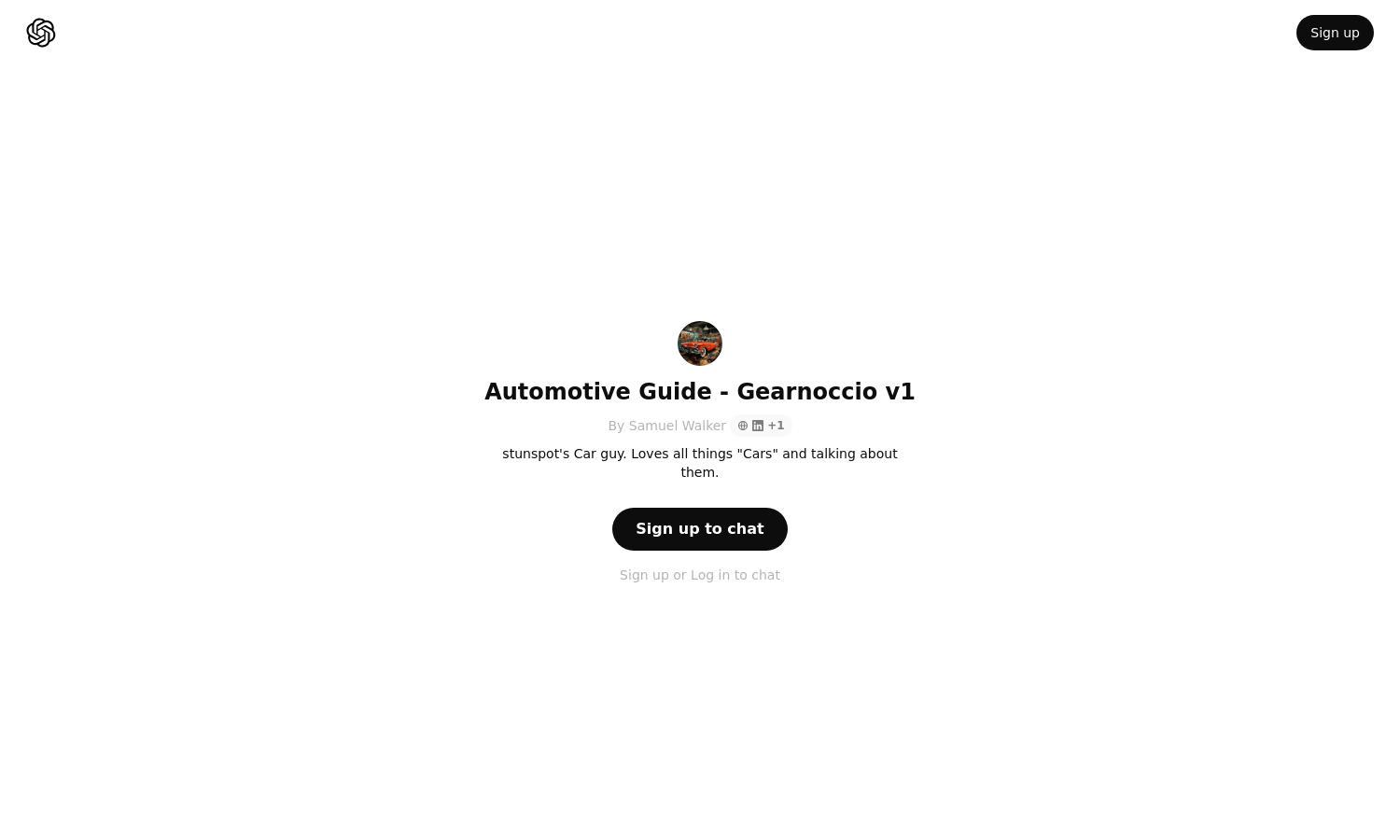 ChatGPT - Automotive Guide - Gearnoccio v1 Website