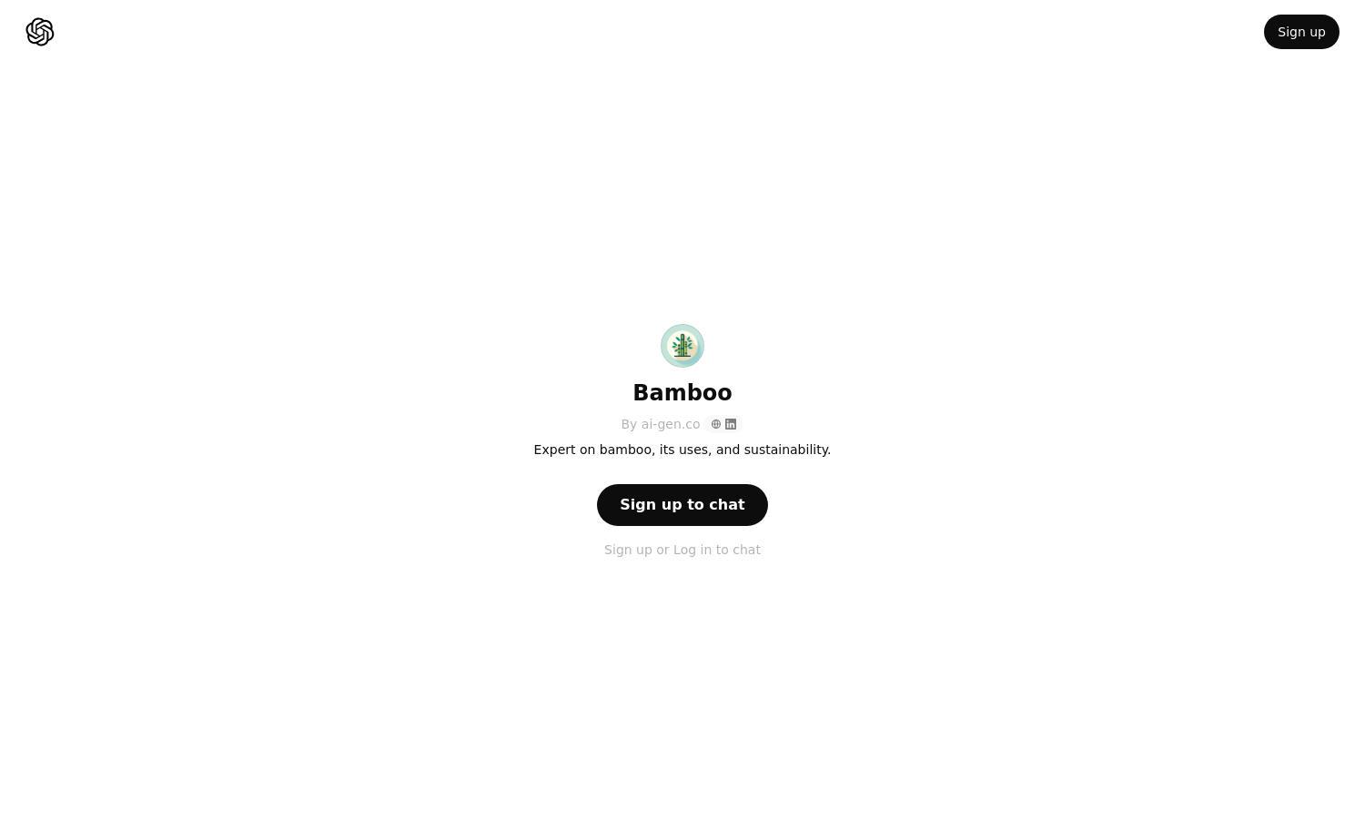 ChatGPT - Bamboo Website