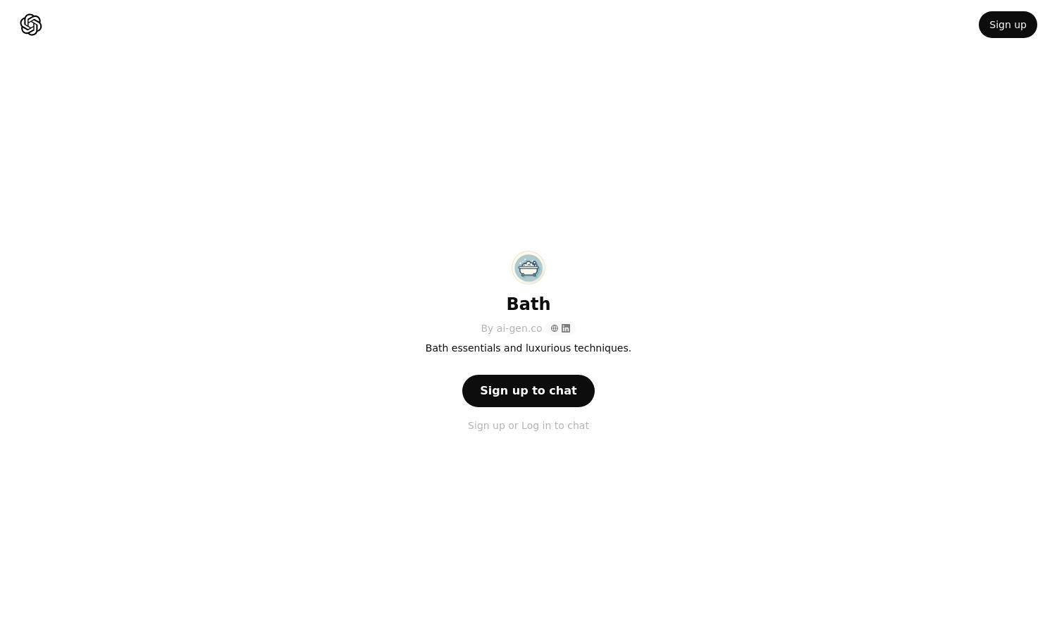 ChatGPT - Bath Website