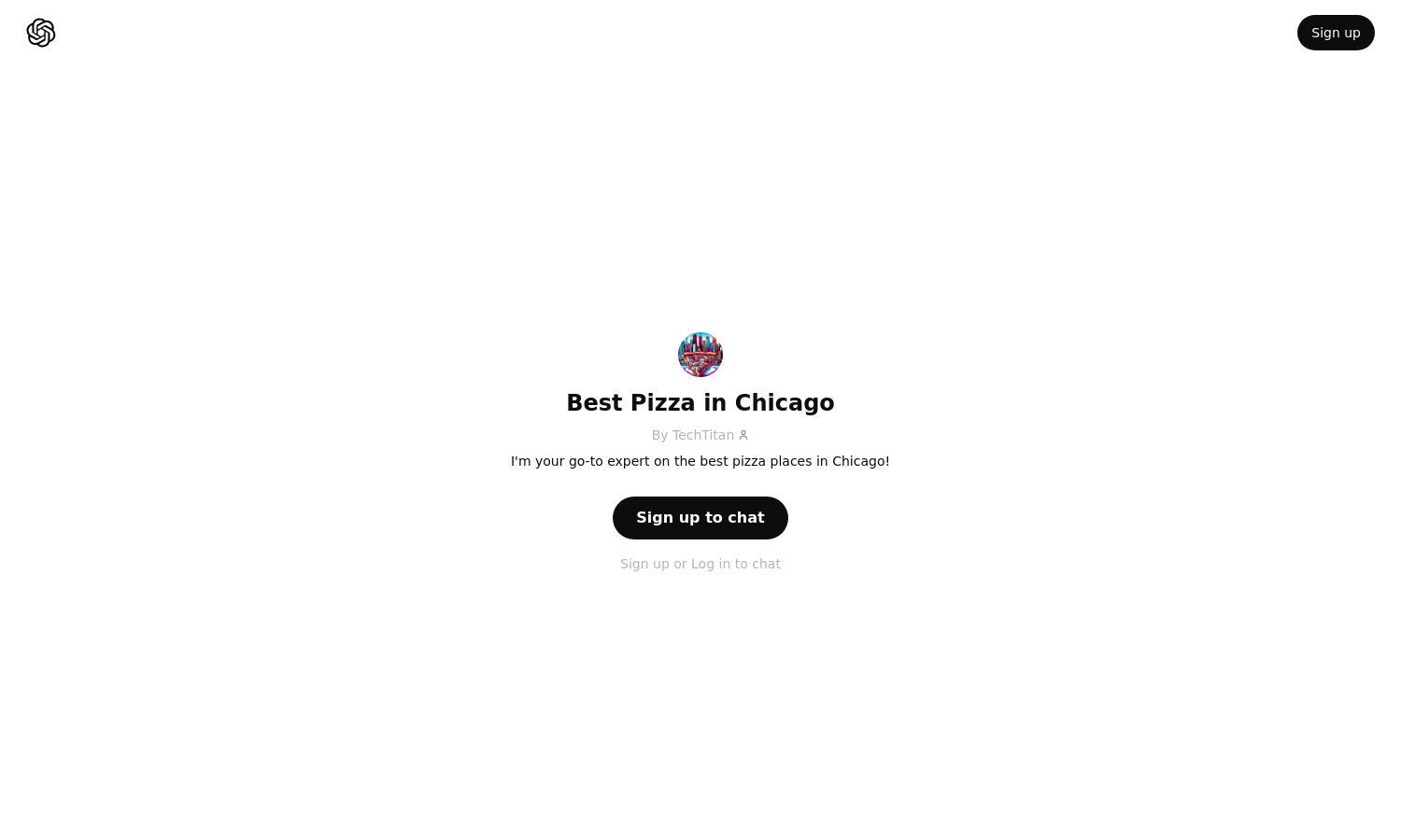 ChatGPT - Best Pizza in Chicago Website