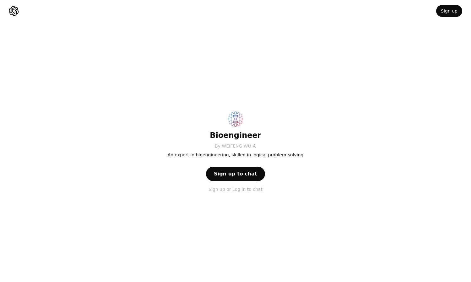 ChatGPT - Bioengineer Website