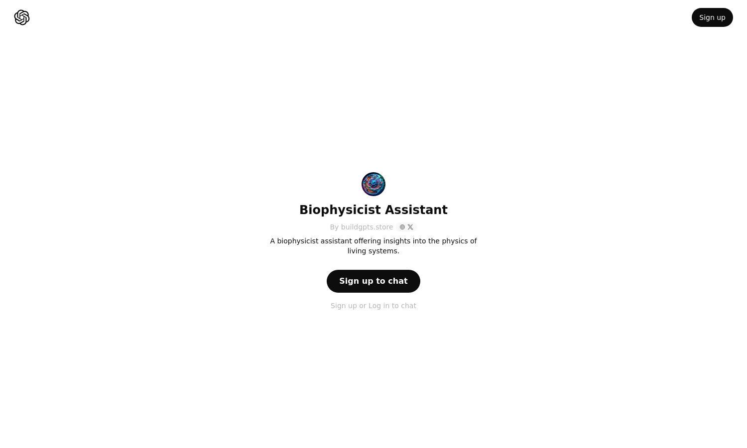 ChatGPT - Biophysicist Assistant Website