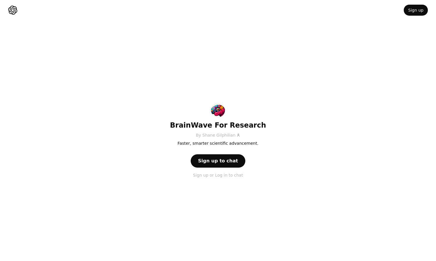 ChatGPT - BrainWave For Research Website