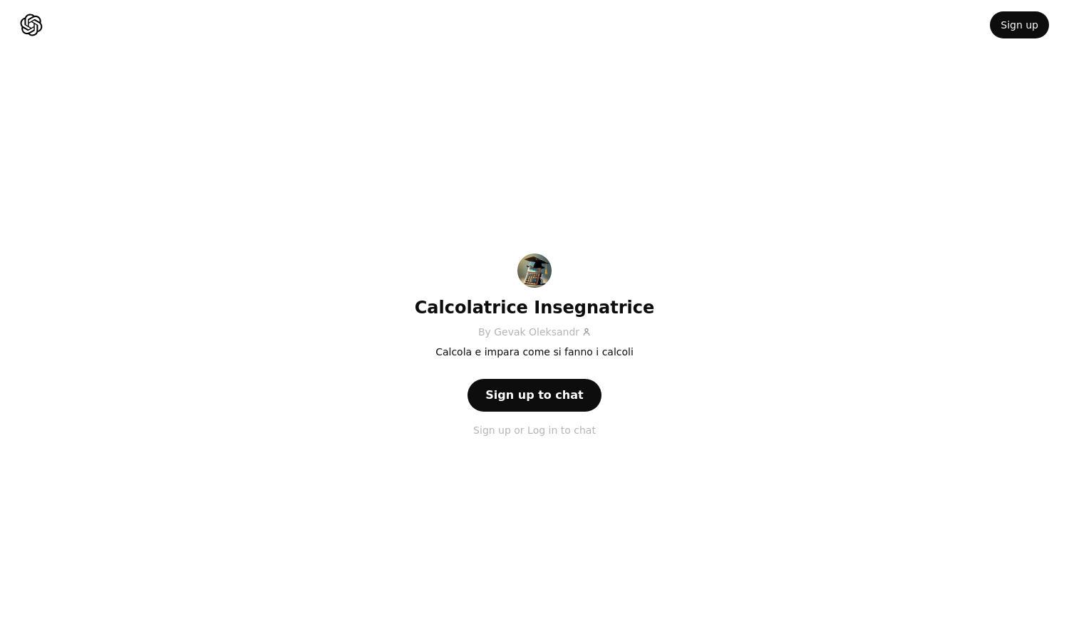 ChatGPT - Calcolatrice Insegnatrice Website