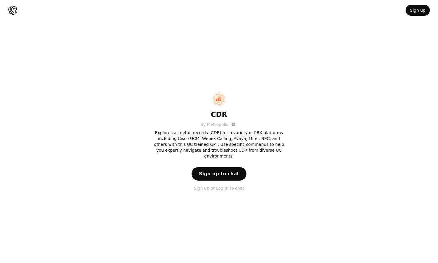 ChatGPT - CDR Website