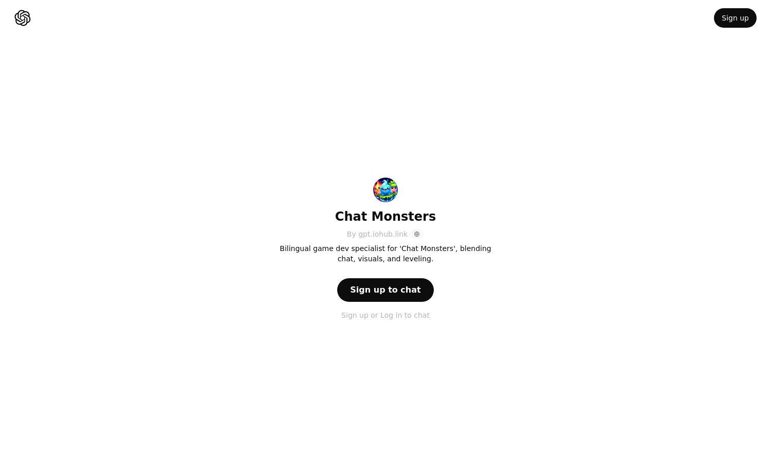 ChatGPT - Chat Monsters Website