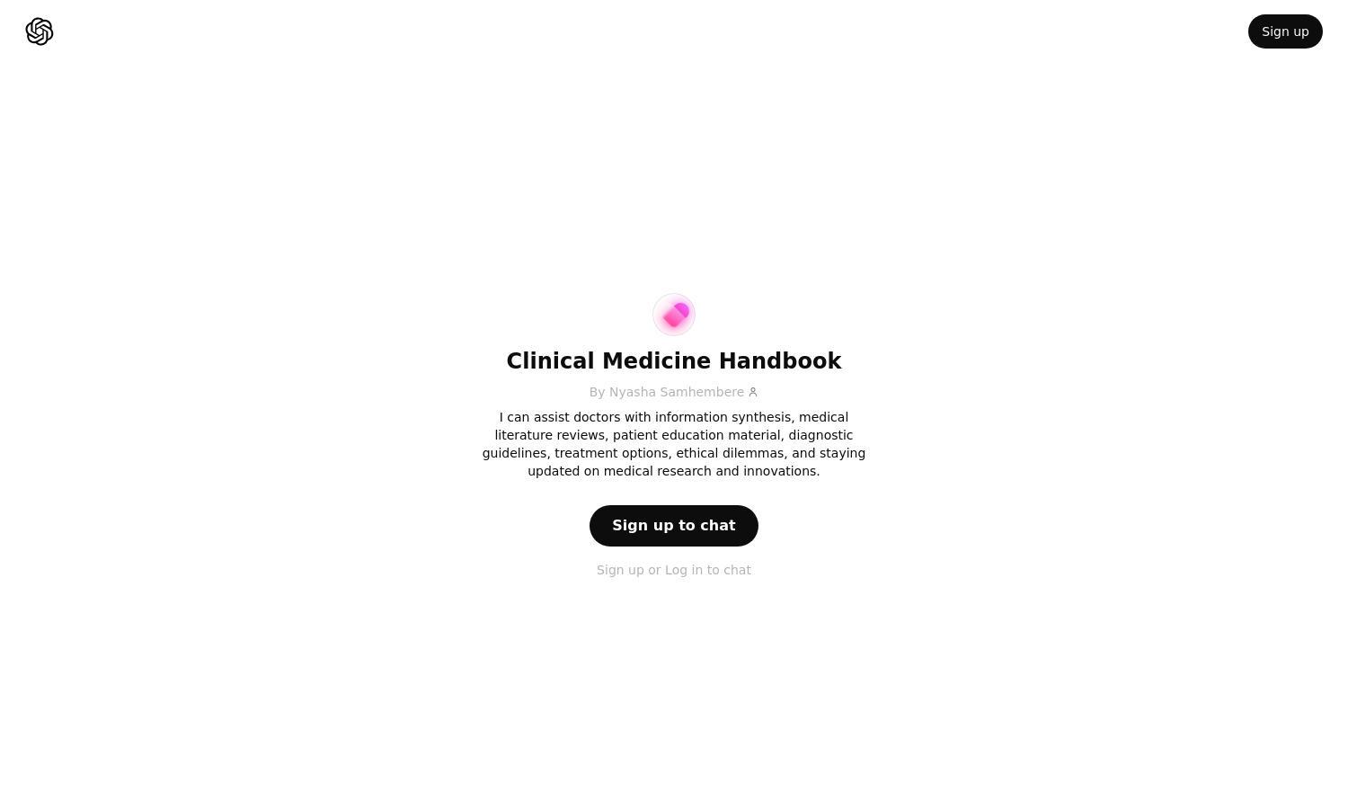 ChatGPT - Clinical Medicine Handbook Website