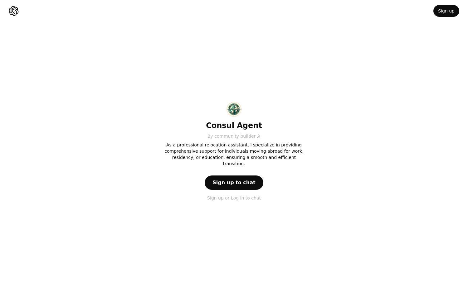 ChatGPT - Consul Agent Website