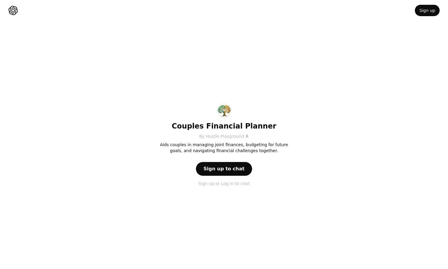 ChatGPT - Couples Financial Planner Website